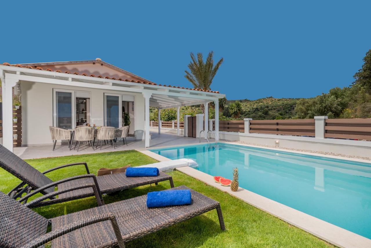 Astarte Villas - Villa Siesta With Private Pool Argasio Exterior foto